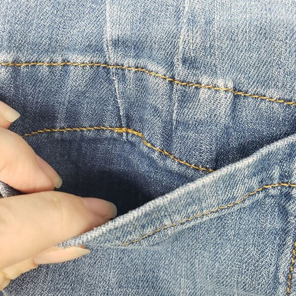 Pilcro Wide Leg Cropped Blue Jeans Womens 28 Anthropologie - Picture 10 of 10